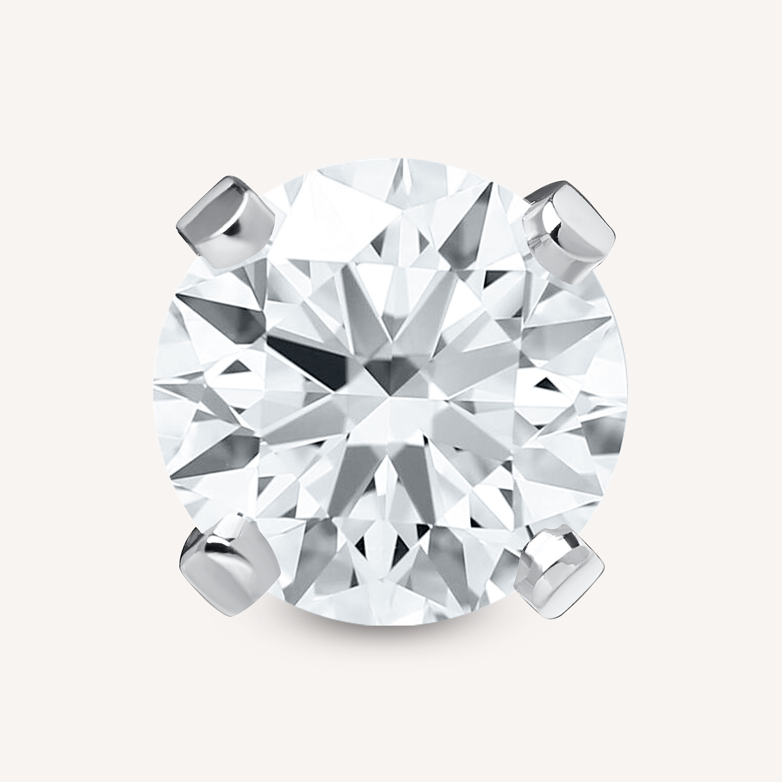 Round Diamond Stud Earring  1.50ct each