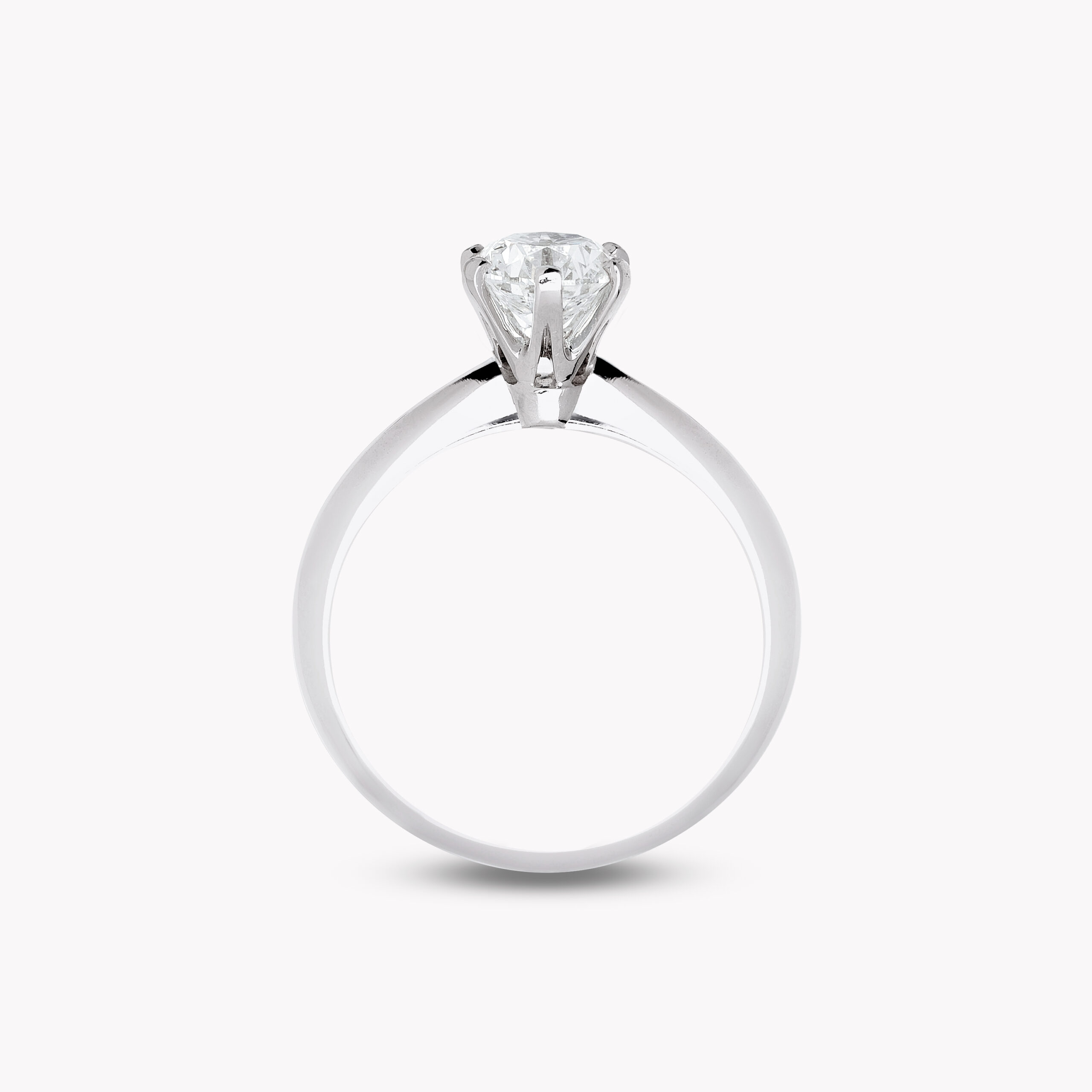 Каблучка-класична з діамантом 0.50ct