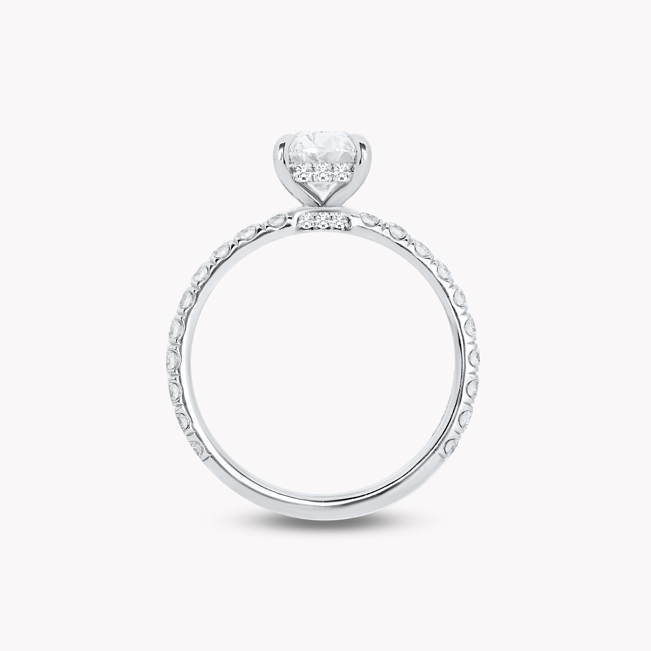 Oval – Cut Diamond Halo Ring – 1.50ct