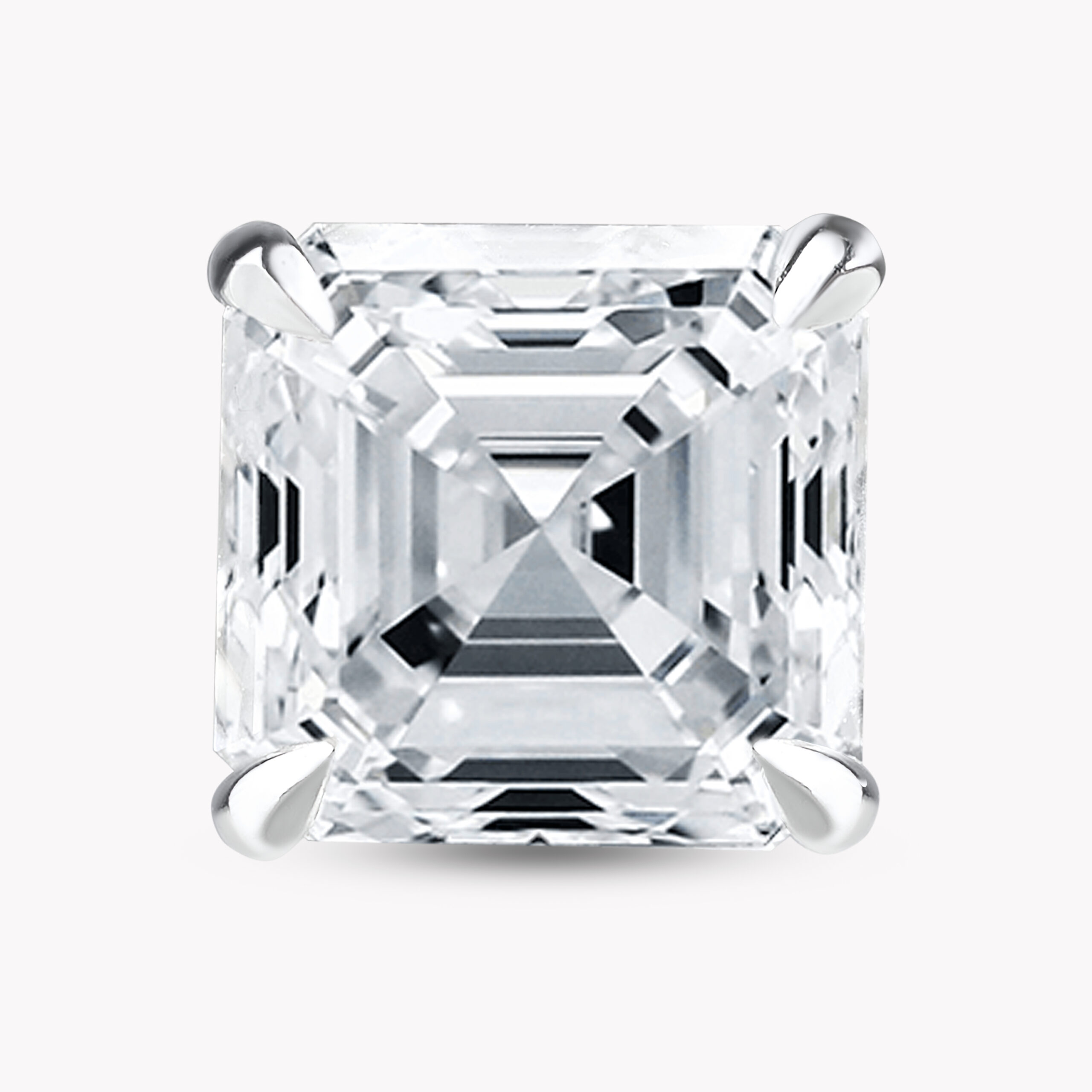 Asscher-Cut Diamond Stud Earring 1.00ct each