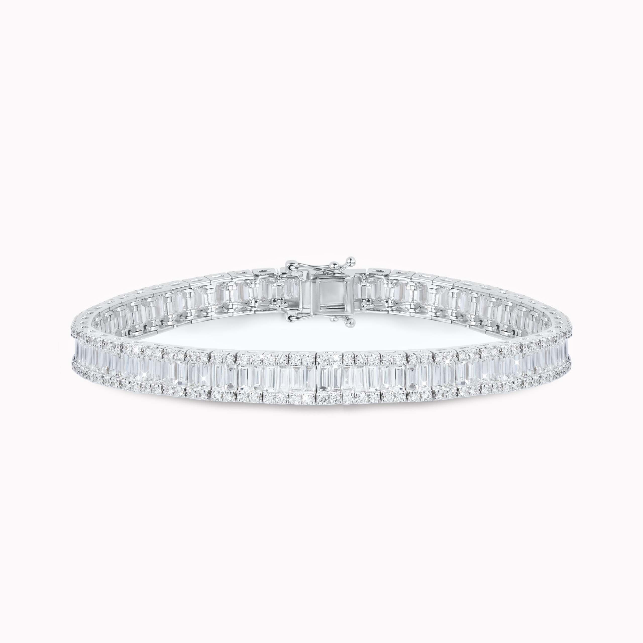 Baguette-Cut Diamond Tennis Bracelet 8.22ct