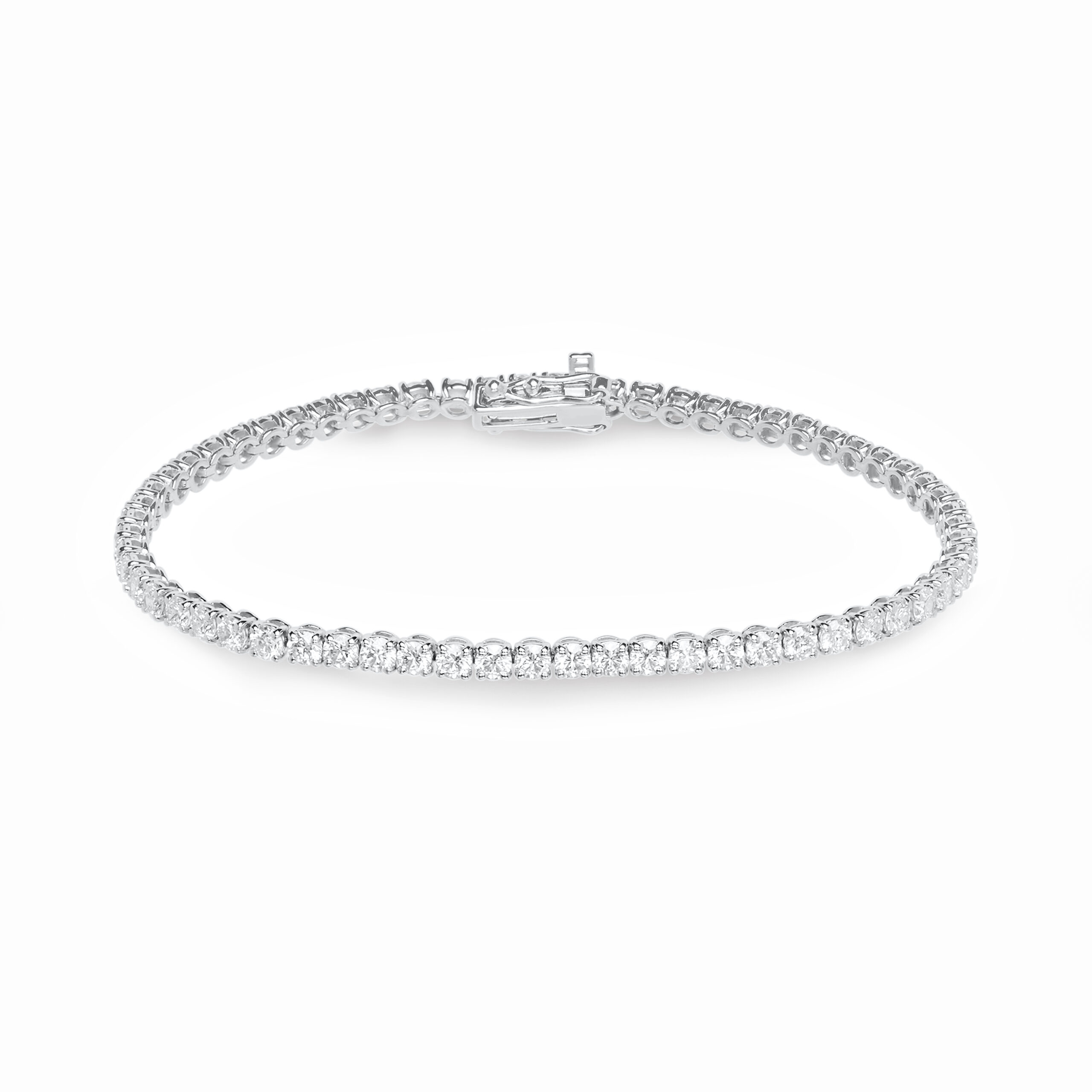 Round-Cut Diamond Tennis Bracelet 6.09ct