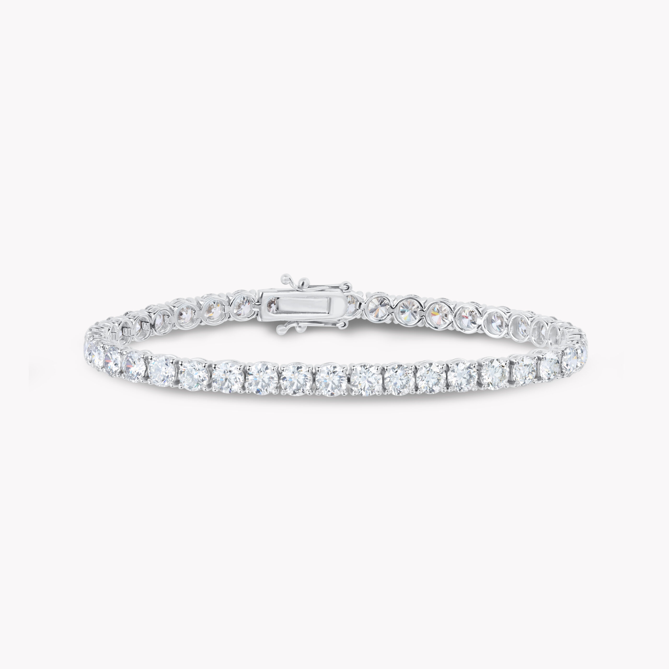 Round-Cut Diamond Tennis Bracelet 12.14ct
