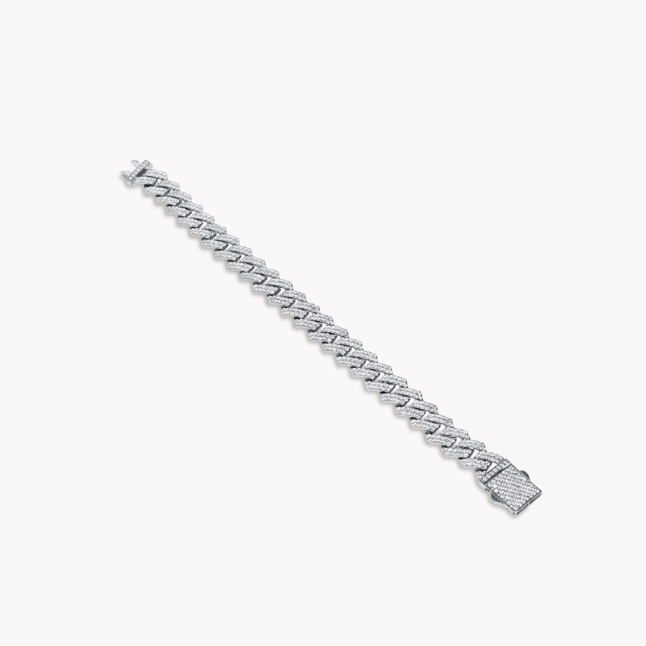 Menʼs Diamond Braslet Cubana 10.98ct