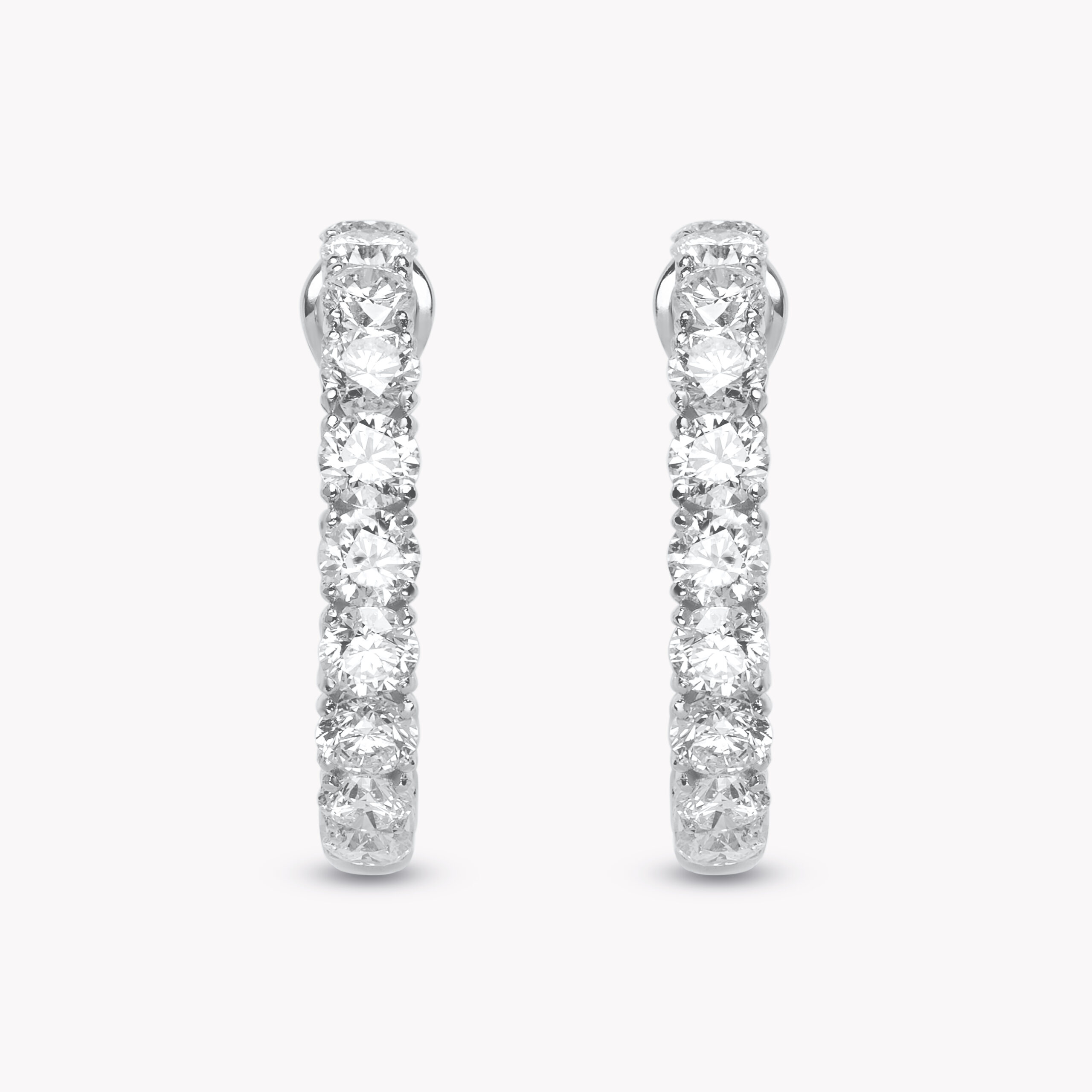 Diamond Hoop Earrings 8.09ct