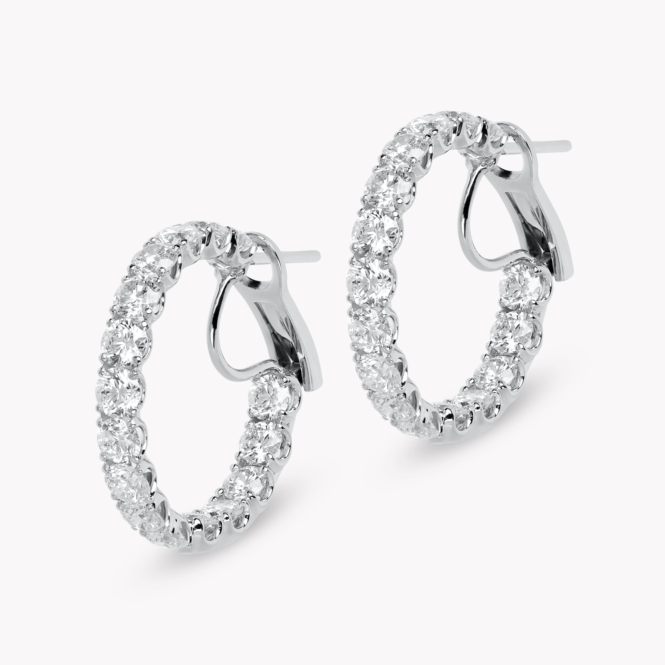 Diamond Hoop Earrings 8.09ct