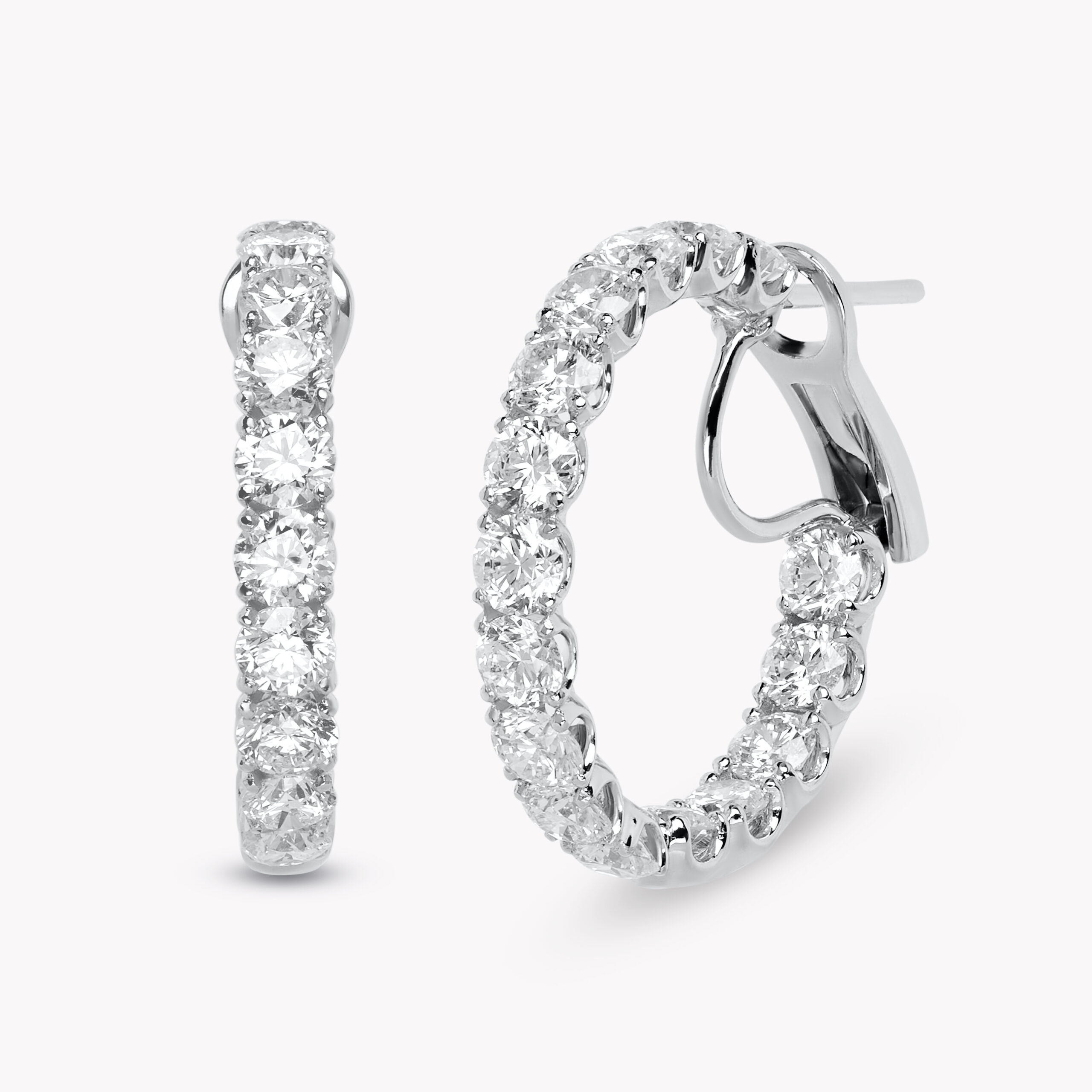Diamond Hoop Earrings 8.09ct