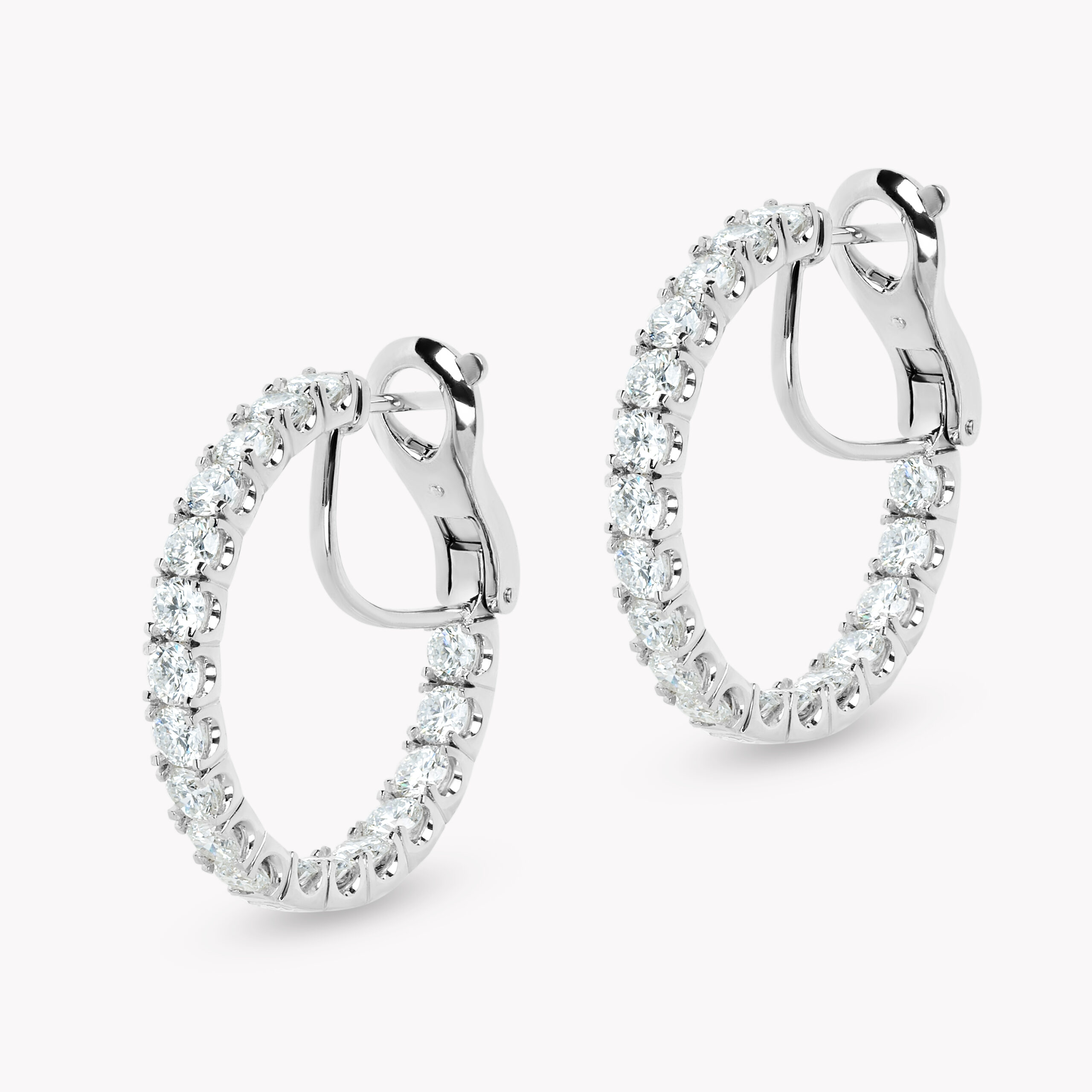 Diamond Hoop Earrings 3.60ct