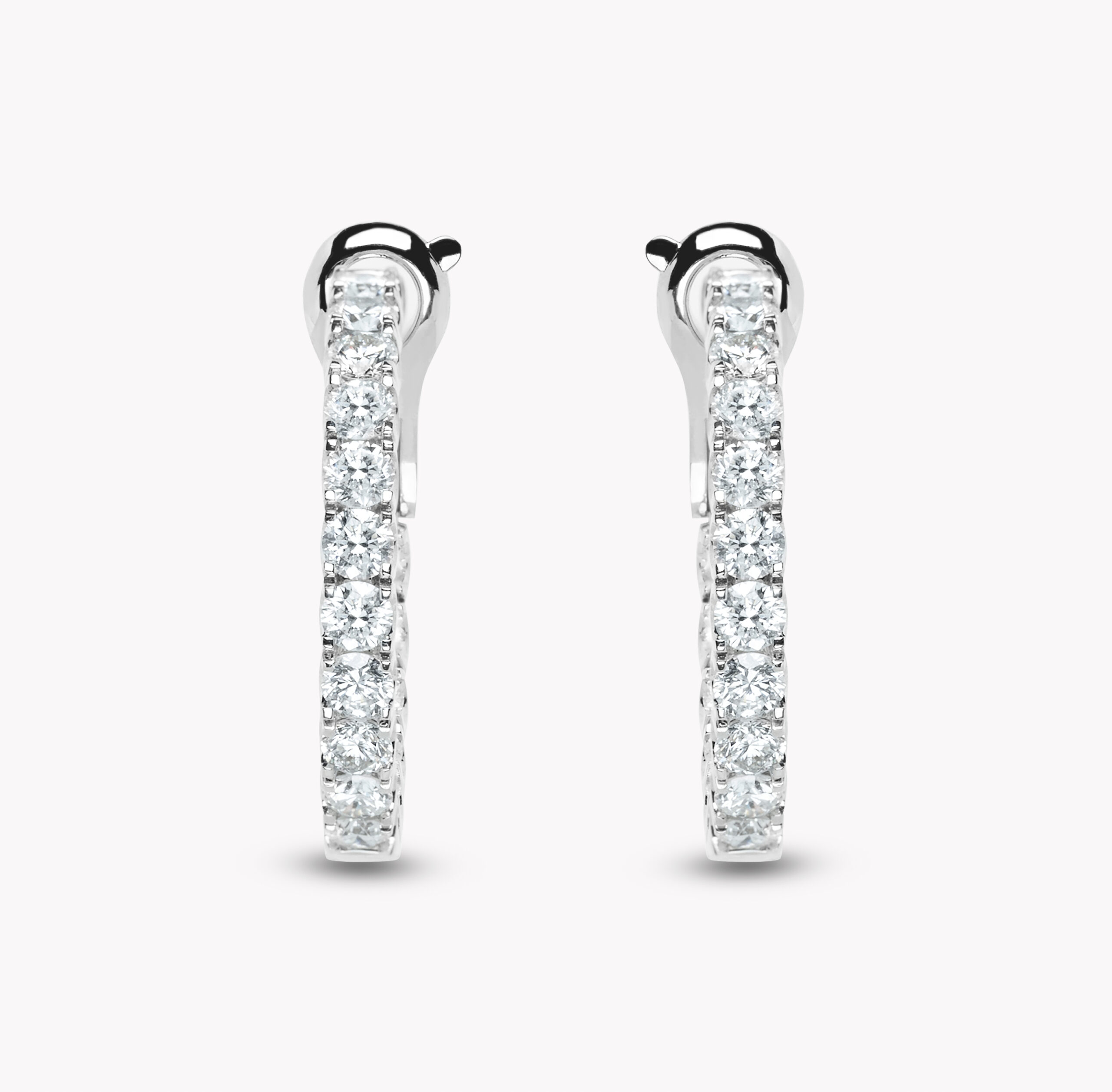 Diamond Hoop Earrings 3.60ct