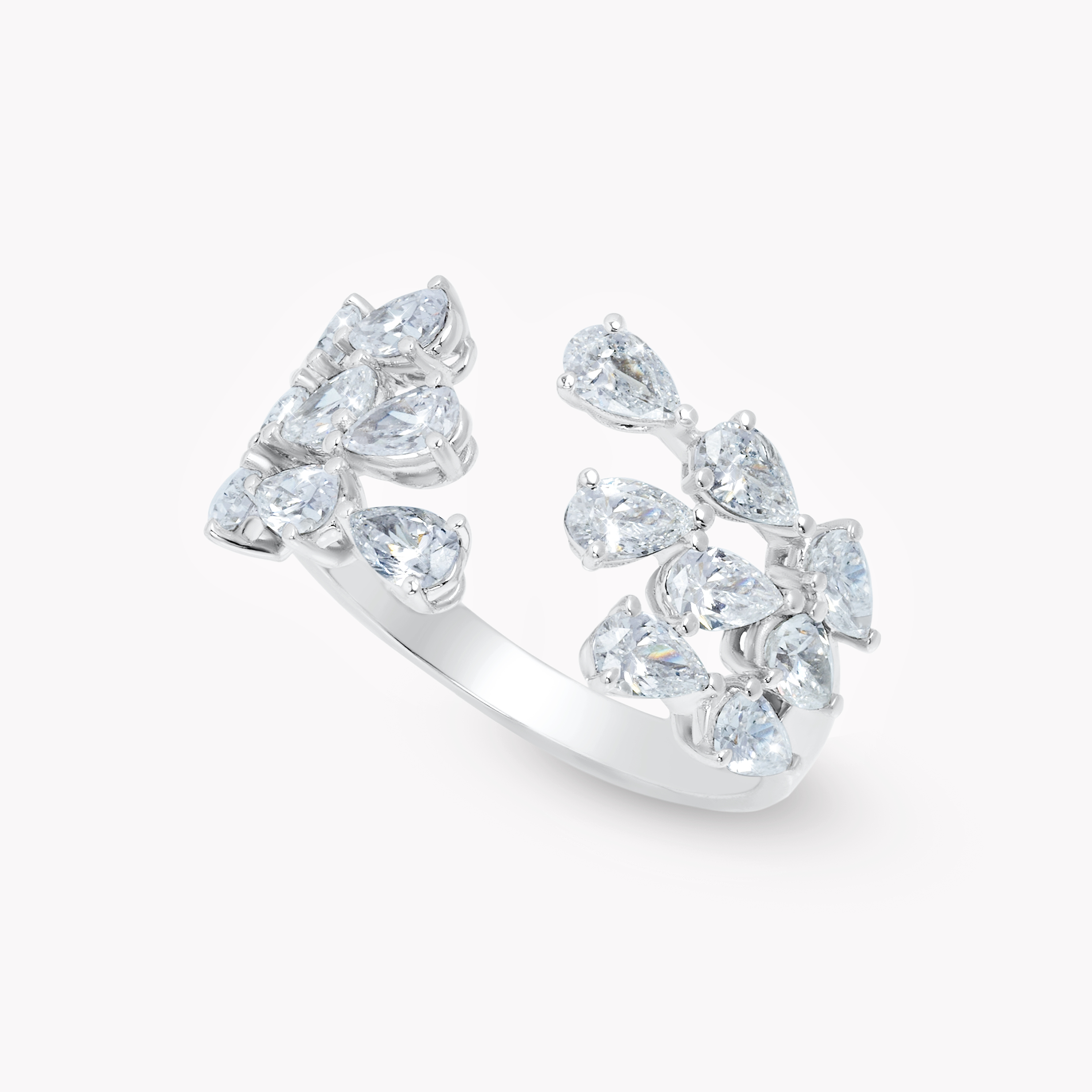 16 Pear-Cut Diamonds