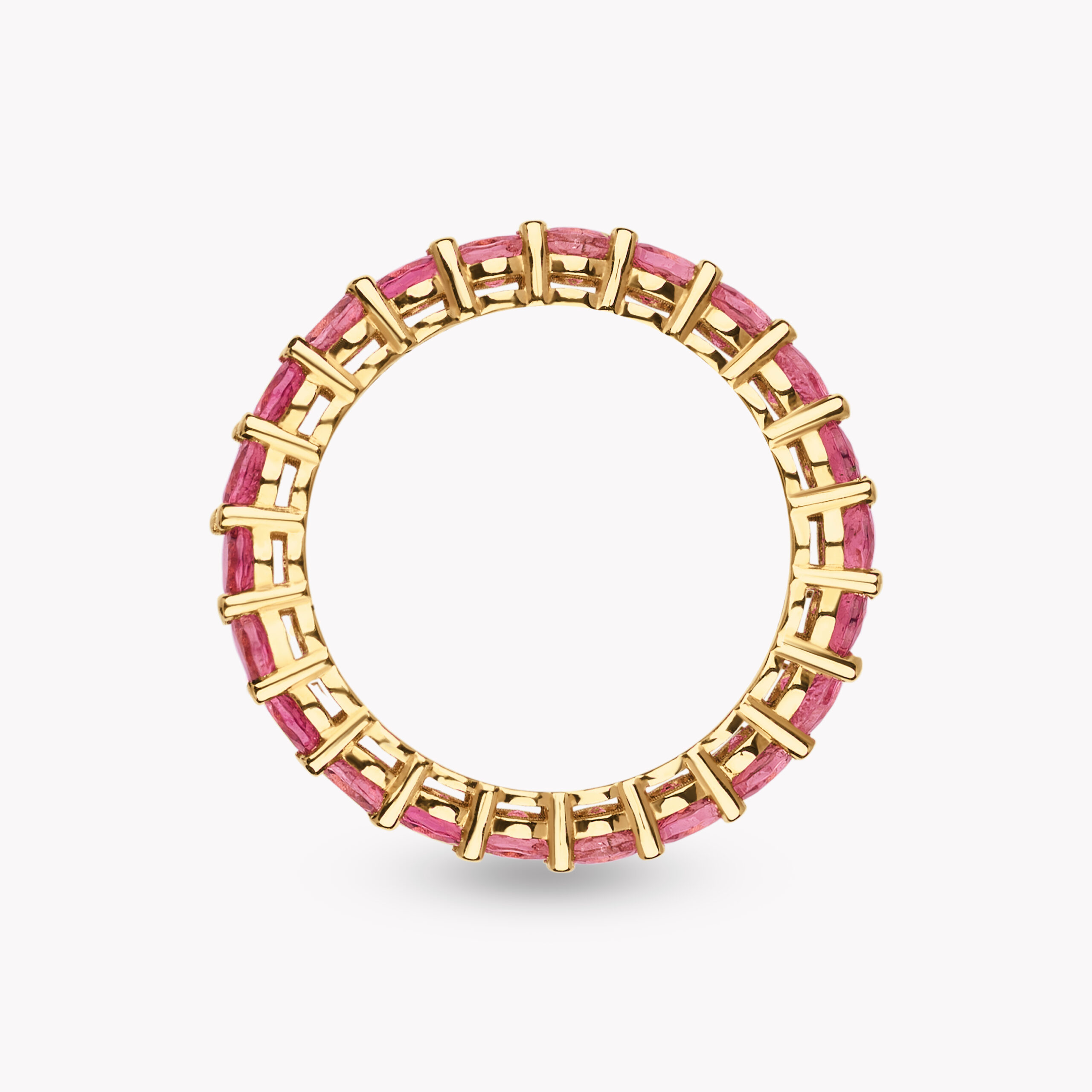 Round – Cut  Tourmaline Eternity Ring 2.34ct
