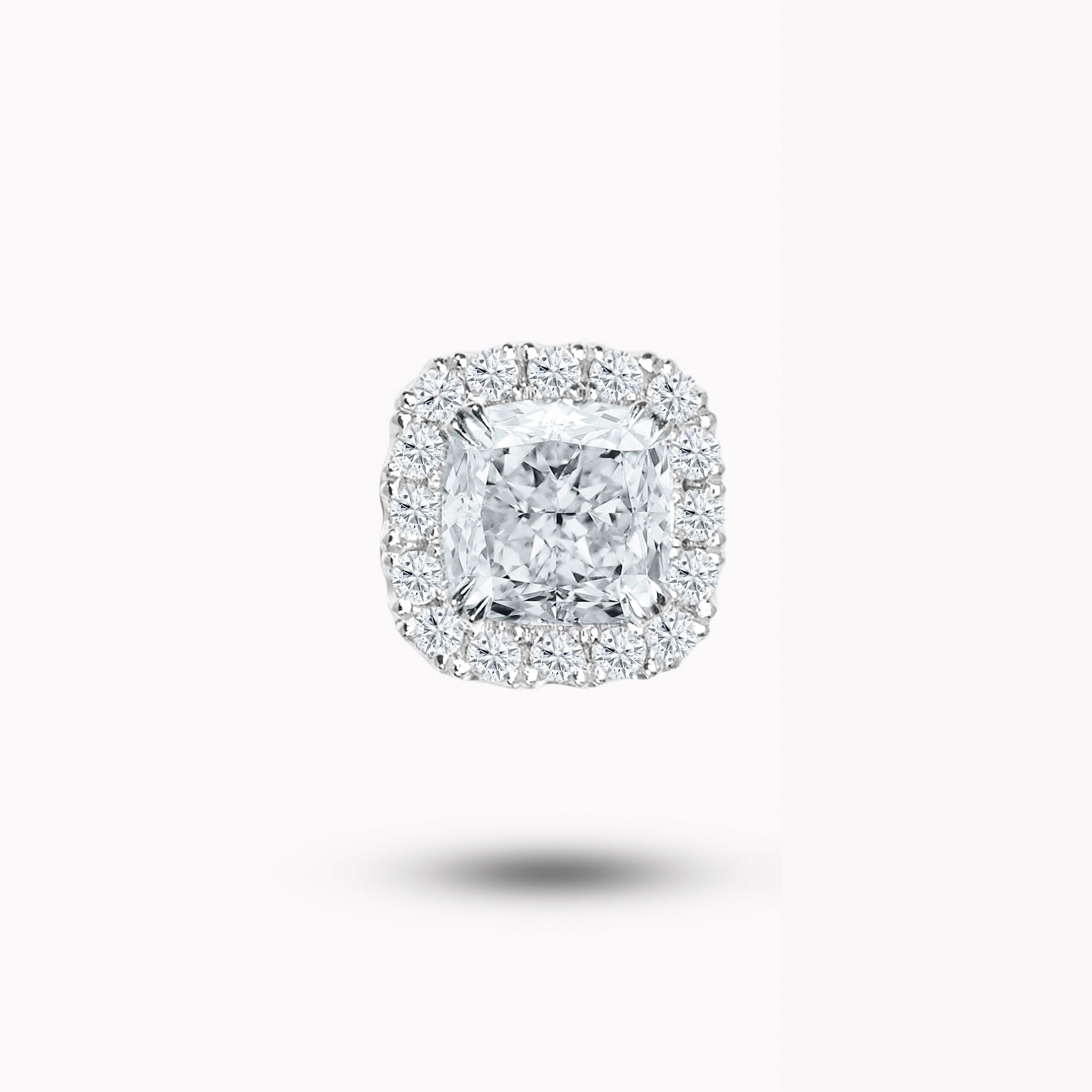 Halo Diamond stud earrings 1.01ct each