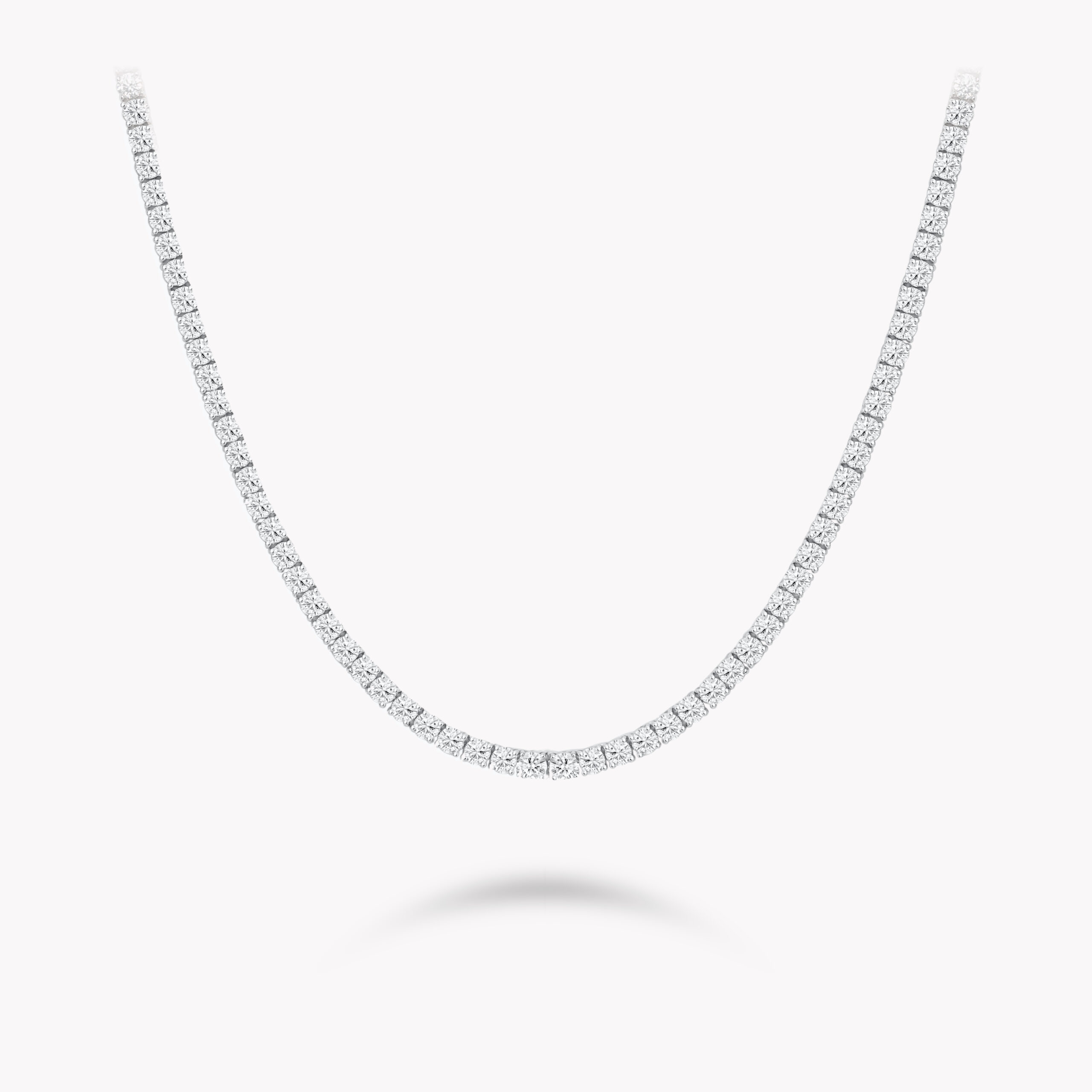 Round-Cut Diamond Tennis Necklace 11.66ct